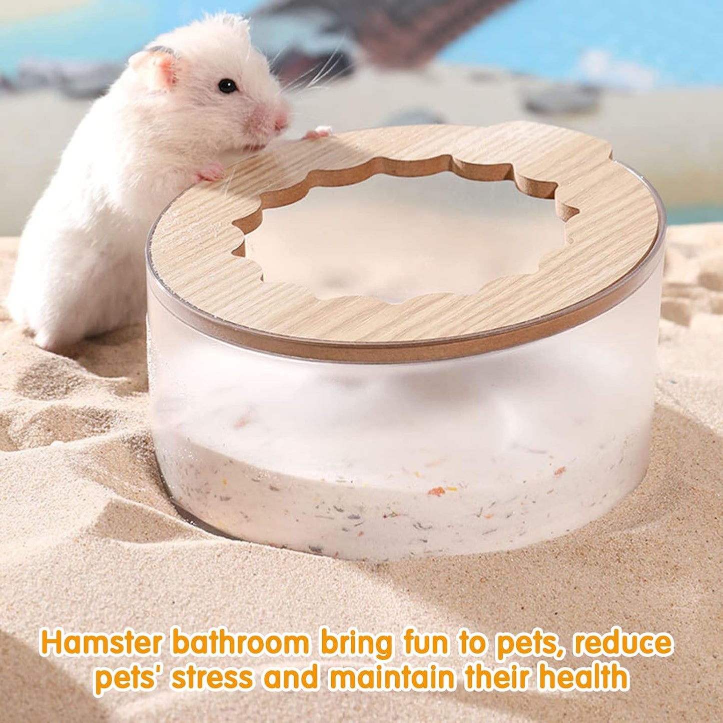 🛁 Baño para Hamster AS+PVC - Ref: WJ-10