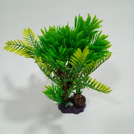 🌿 Planta Decorativa para Acuarios SC-17 (20x23 cm) – Color Verde 🌿